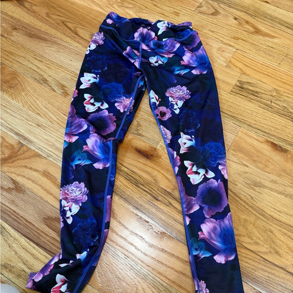 Aspire yoga Leggings - Purple and Blue